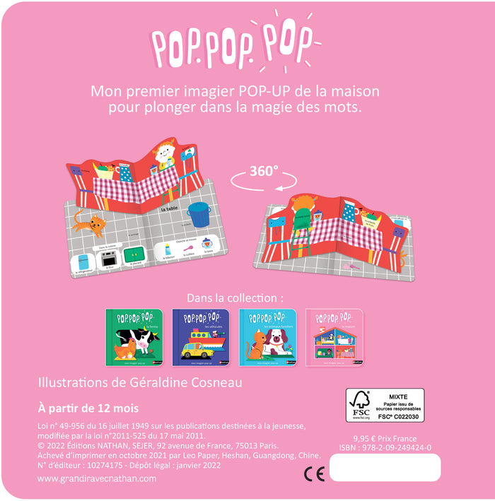 Pop.pop.pop - L'imagier pop-up de la maison