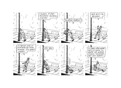 L'homme gêné