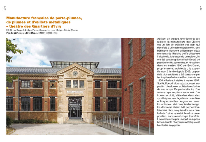 architectures industrielles, Paris et environs - 100 bâtiments remarquables