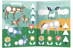 1000 premières gommettes formes - Une journée à la ferme