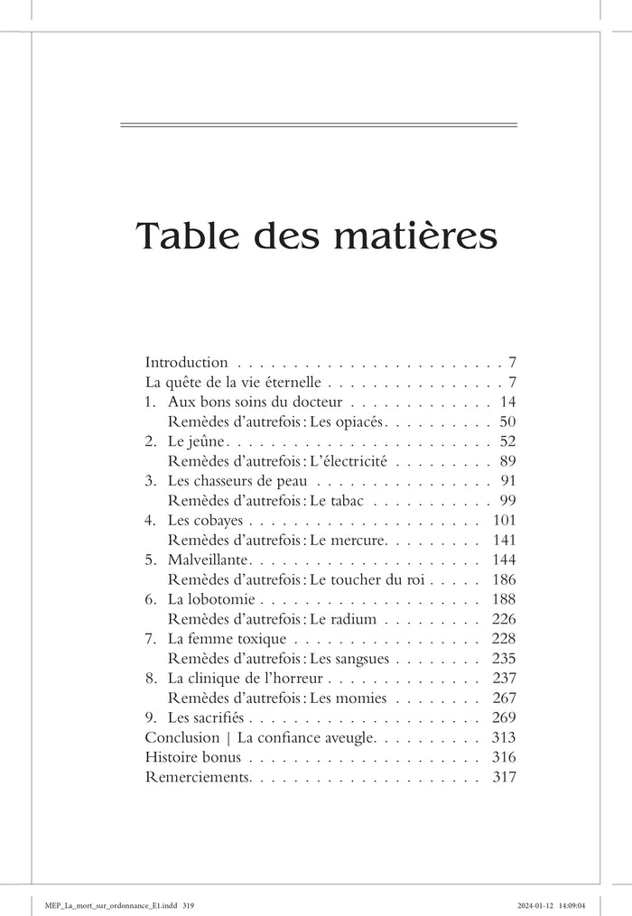 La mort sur ordonnance