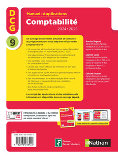 Comptabilité - DCG - Epreuve 9 - Manuel et applications - 2024-2025