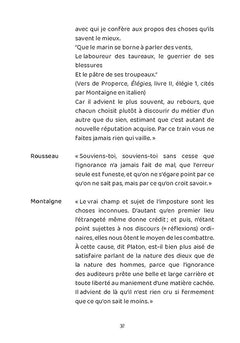 Conversation entre Montaigne, Pascal, Montesquieu et Rousseau