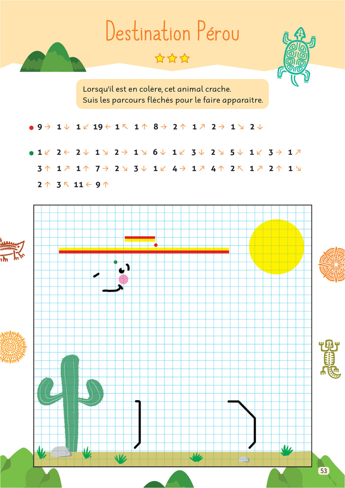 Dessins codés - J'apprends à me repérer dans l'espace !