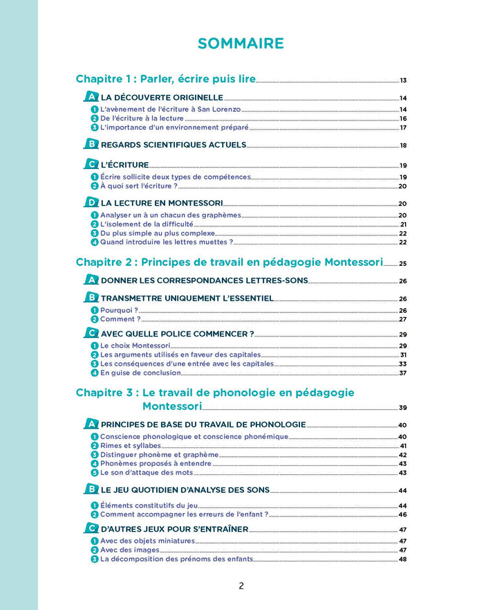 Le langage écrit en pédagogie Montessori de la PS à la GS