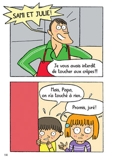 Sami et Julie BD : Le voleur de crêpes