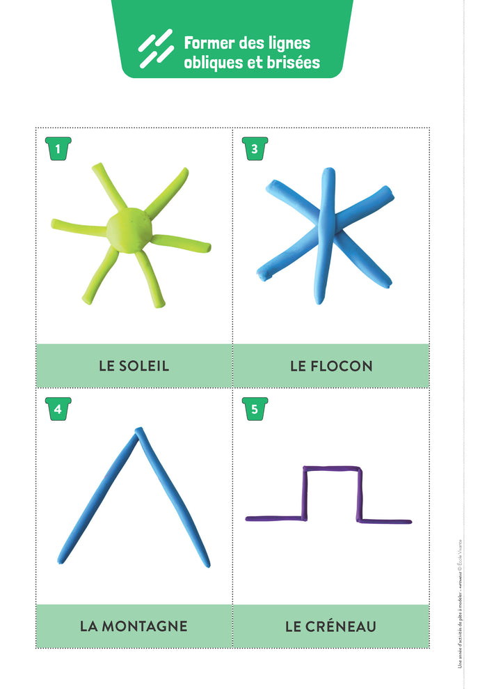 Une année d'activités de pâte à modeler - Maternelle