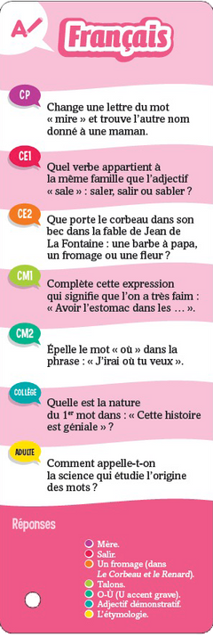 Les incollables - quiz famille