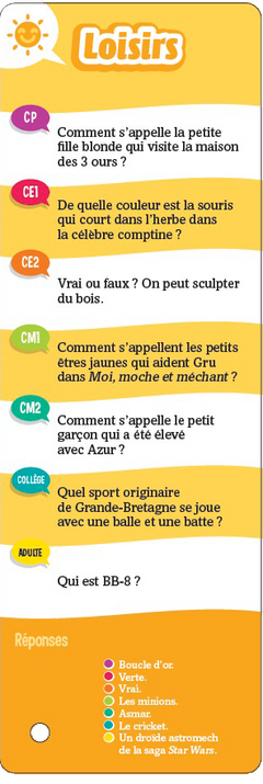 Les incollables - quiz famille