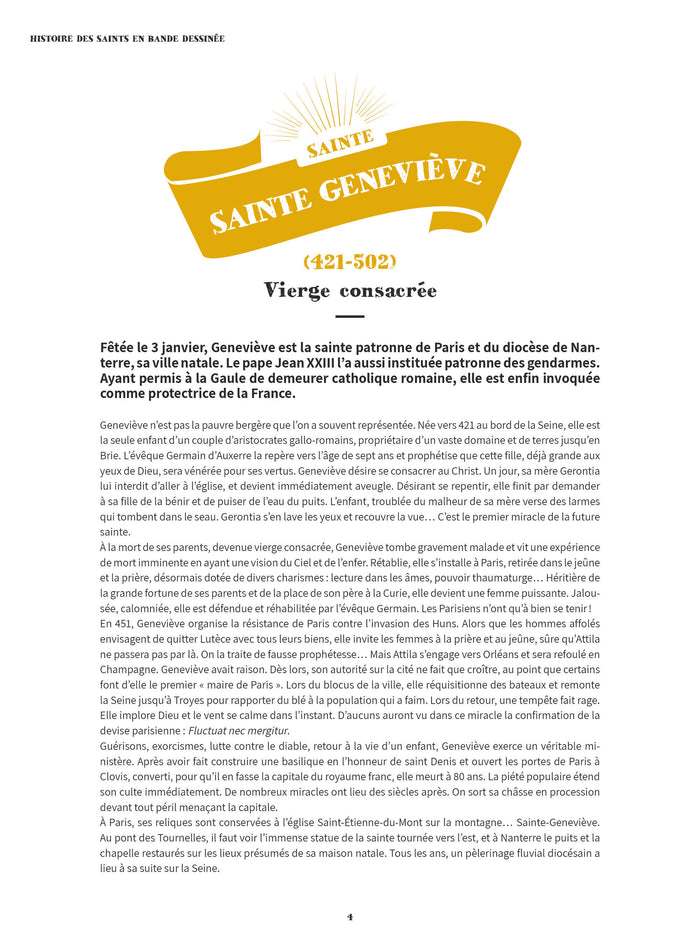 L'histoire des saints en BD