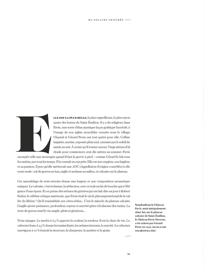 Château Pavie: Signature Perse