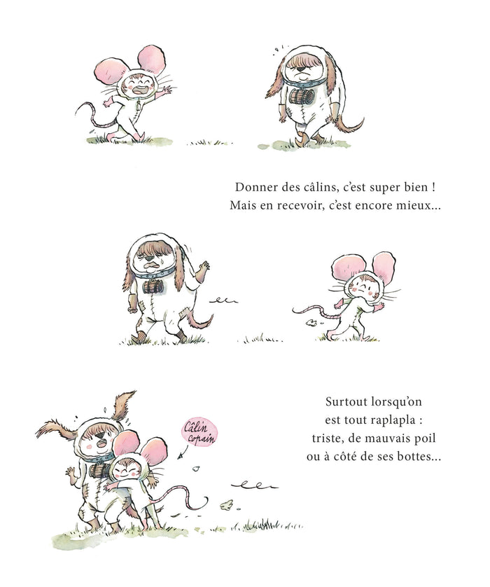 Jasmine fait des câlins