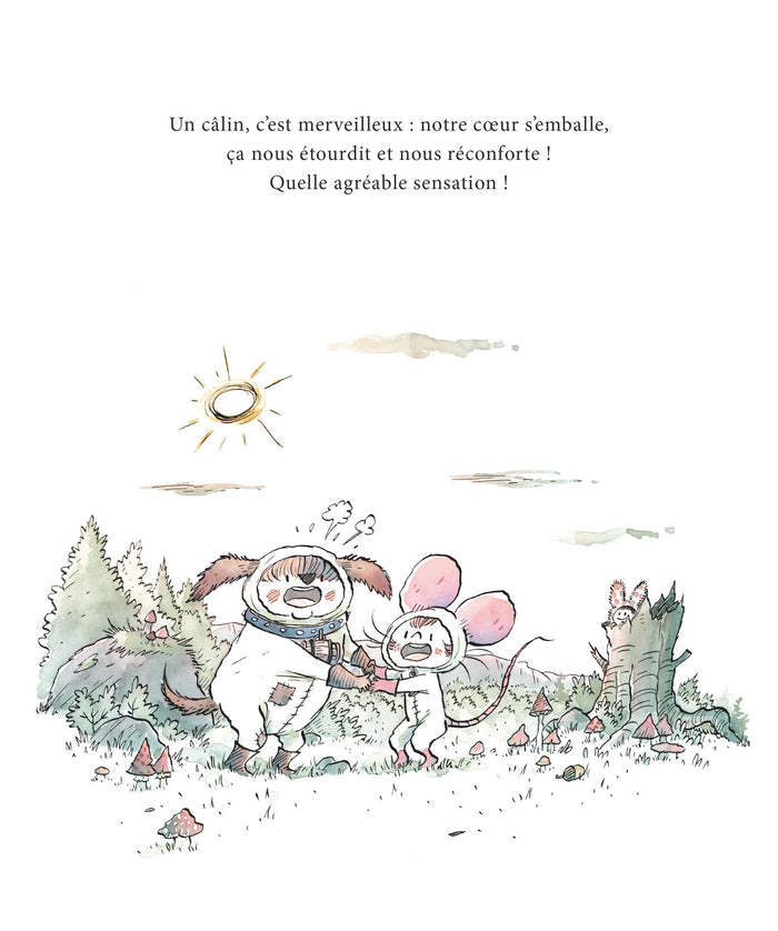 Jasmine fait des câlins