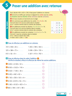 Bled effaçable Calcul CM1