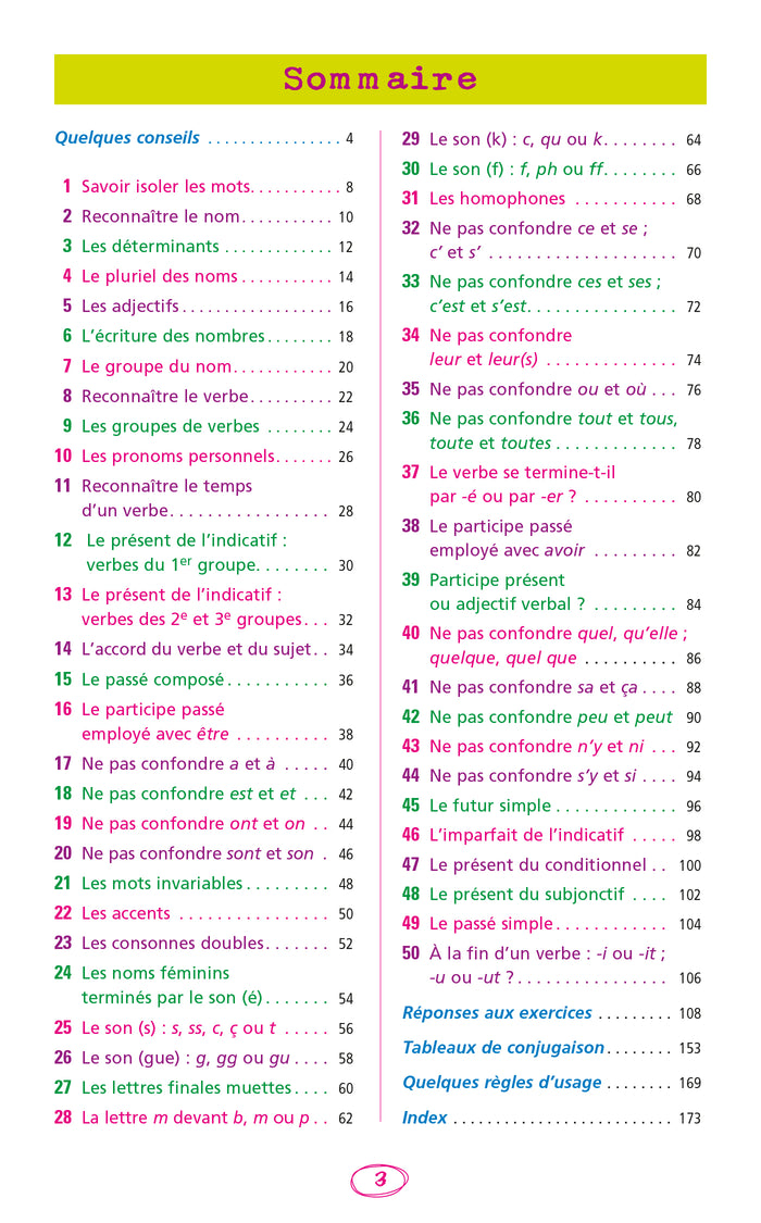 Les 50 règles d'or de l'orthographe