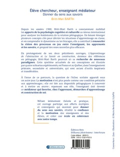 Elève chercheur, enseignant médiateur