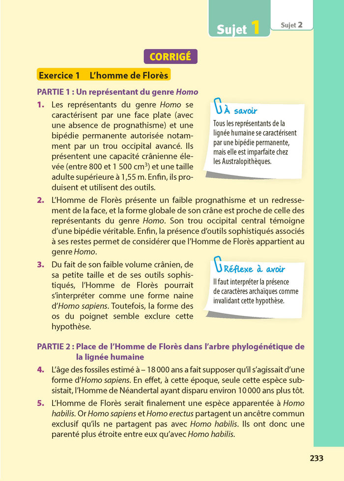 Enseignement scientifique Terminale