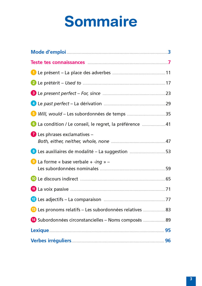 Réussir au collège anglais 3e