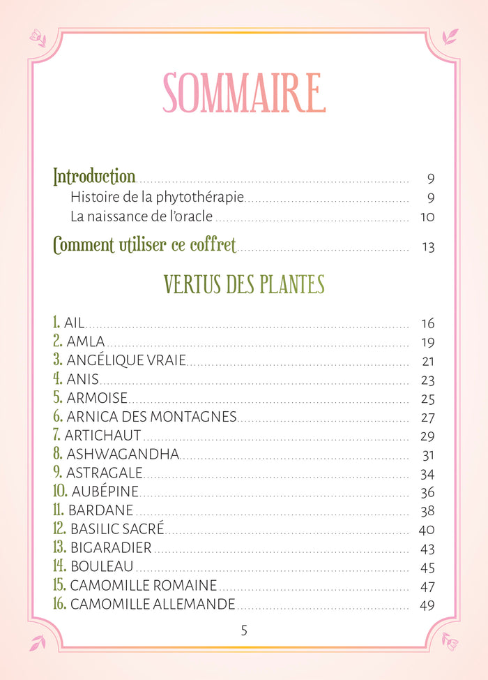 Le coffret des plantes