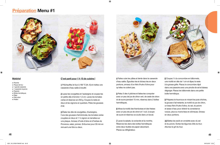 En 1 heure, je cuisine mes lunchs box pour toute la semaine