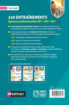 110 entraînements - CAP Accompagnant éducatif petite enfance