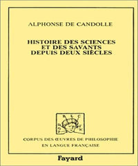 Histoire des sciences et des savants depuis deux siècles (1873)