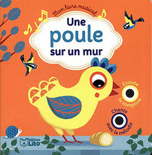 Une poule sur un mur