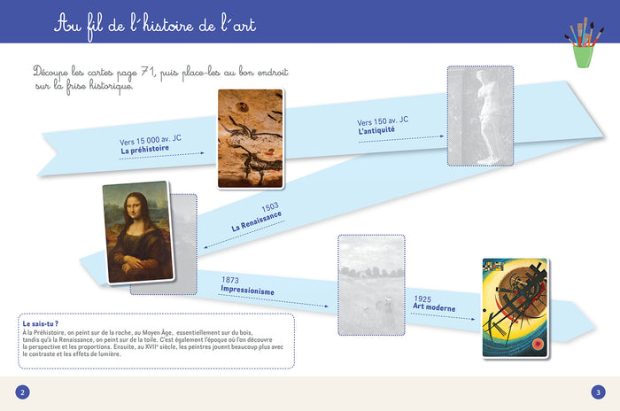 Mon grand cahier Montessori de découverte des arts