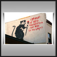 BANKSY TRIBUTE WHAT MORE ART IMPRIMƒ SUR 280GSM ARTISTE QUALITƒ 90X60CMS A1 SATIN DE PAPIER