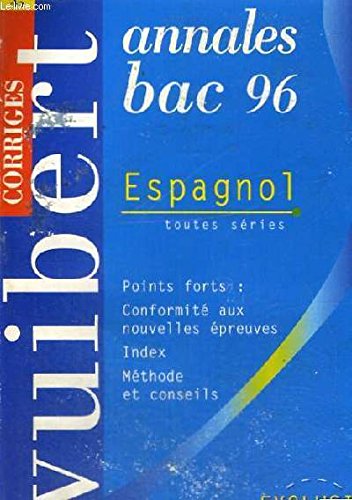Annales Bac Corriges Espagnol 1996