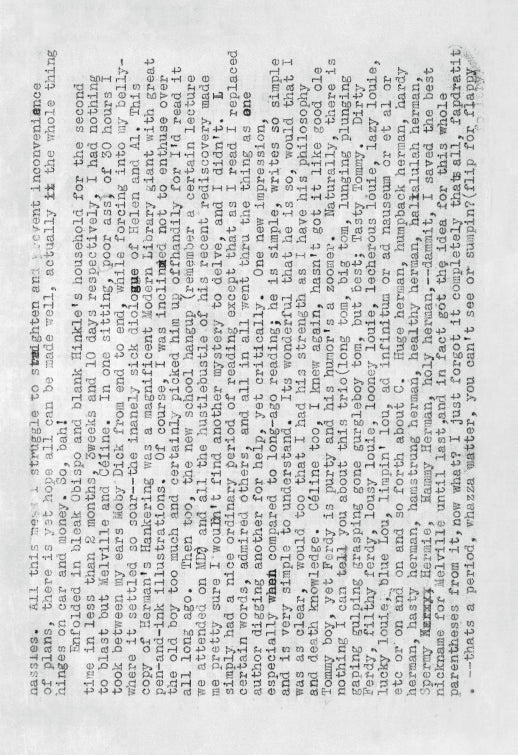 Lettre sur l'histoire de Joan Anderson