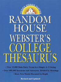 Random House Webster's College Thesaurus
