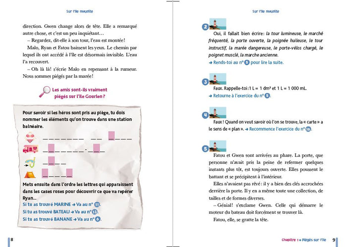 Enigme des vacances Escape game du CM1 au CM2 - Sur l'île maudite