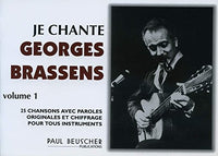 JE CHANTE BRASSENS --- PAROLES ET ACCORDS