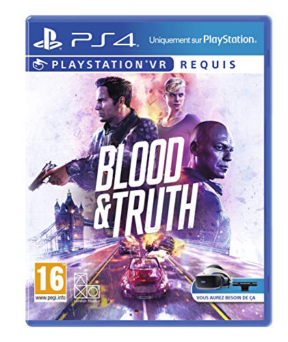 Sony, Blood and Truth PS4 VR, 1 Joueur, Version Physique avec CD, En Français, PEGI 16+, Jeu pour PlayStation 4 VR