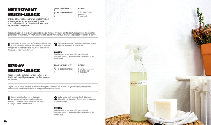 Mes produits d'entretien faits maison