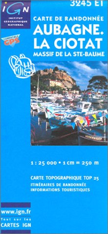 Carte de randonnée : Aubagne - La Ciotat