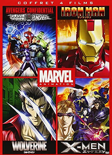 Marvel Animés-Coffret : Iron Man + Wolverine + X-Men + Avengers Confidential