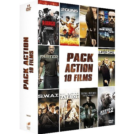 Coffret Action - 10 DVD Exclusivité PACK ACTION 10 FILMS