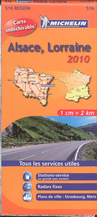 CARTE ROUTIERE ALSACE LORRAINE HR 2010