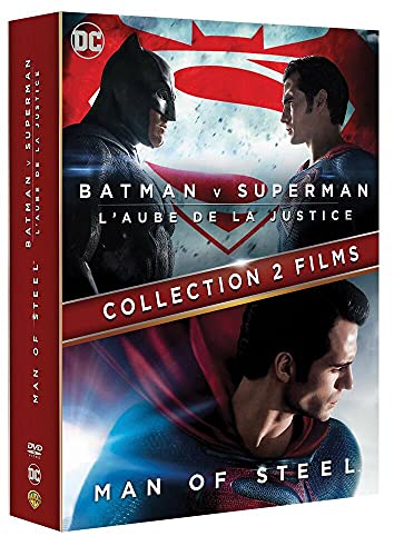 BATMAN VS SUPERMAN / MAN OF STEEL - Coffret 2 Films - DVD - DC COMICS