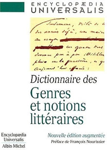 Dictionnaire des genres et notions littéraires