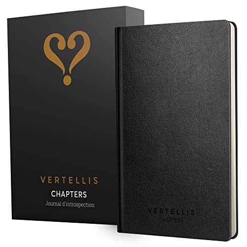 Vertellis Chapters - Journal Intime Adulte - Journal de Gratitude Adulte - Livre Developpement Personnel - Carnet de Notes de Pensee Positive