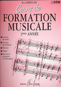 COURS DE FORMATION MUSICALE VOL.2 --- FORMATION MUSICALE