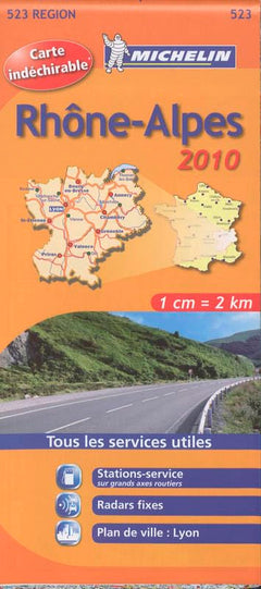 CARTE ROUTIERE RHONE ALPES HR 2010