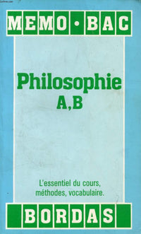 MEMO/14 PHILOSOPHIE AB (Ancienne Edition)