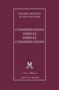 Considérations simples, simples considérations