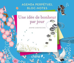 Agenda bloc note - Une idée de bonheur par jour
