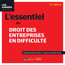 L'essentiel du droit des entreprises en difficulté