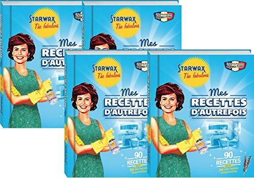 STARWAX FABULOUS Livre Mes Recettes d'autrefois - 4x - Idéal pour Faire ses Recettes de Produits Ménager Maison